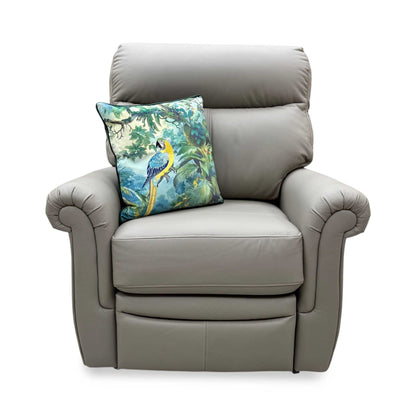 G Plan 'Avon' Grey Leather Lift and Rise Recliner Armchair Furniture Village