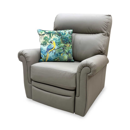 G Plan 'Avon' Grey Leather Lift and Rise Recliner Armchair Furniture Village