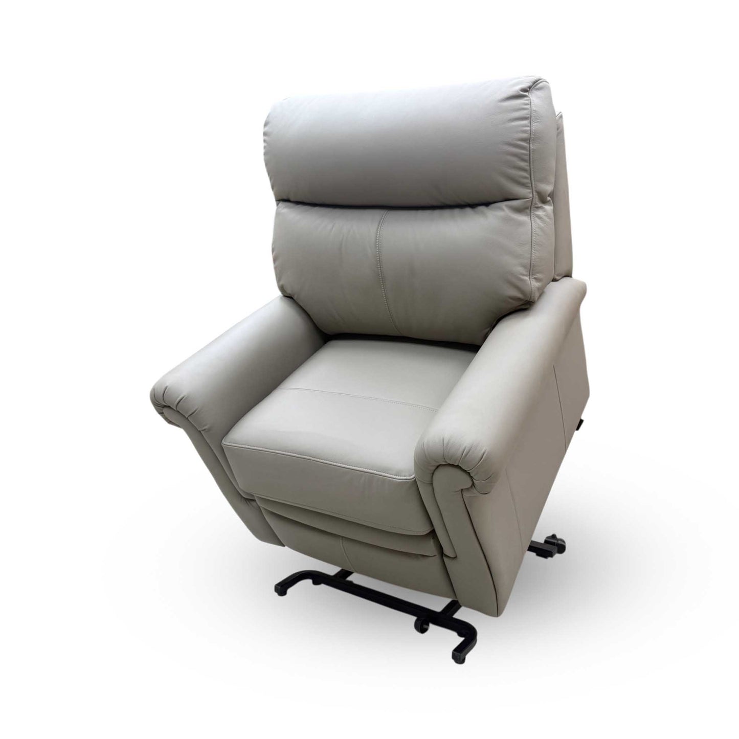 G Plan 'Avon' Grey Leather Lift and Rise Recliner Armchair Furniture Village