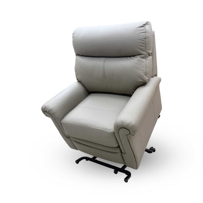 G Plan 'Avon' Grey Leather Lift and Rise Recliner Armchair Furniture Village
