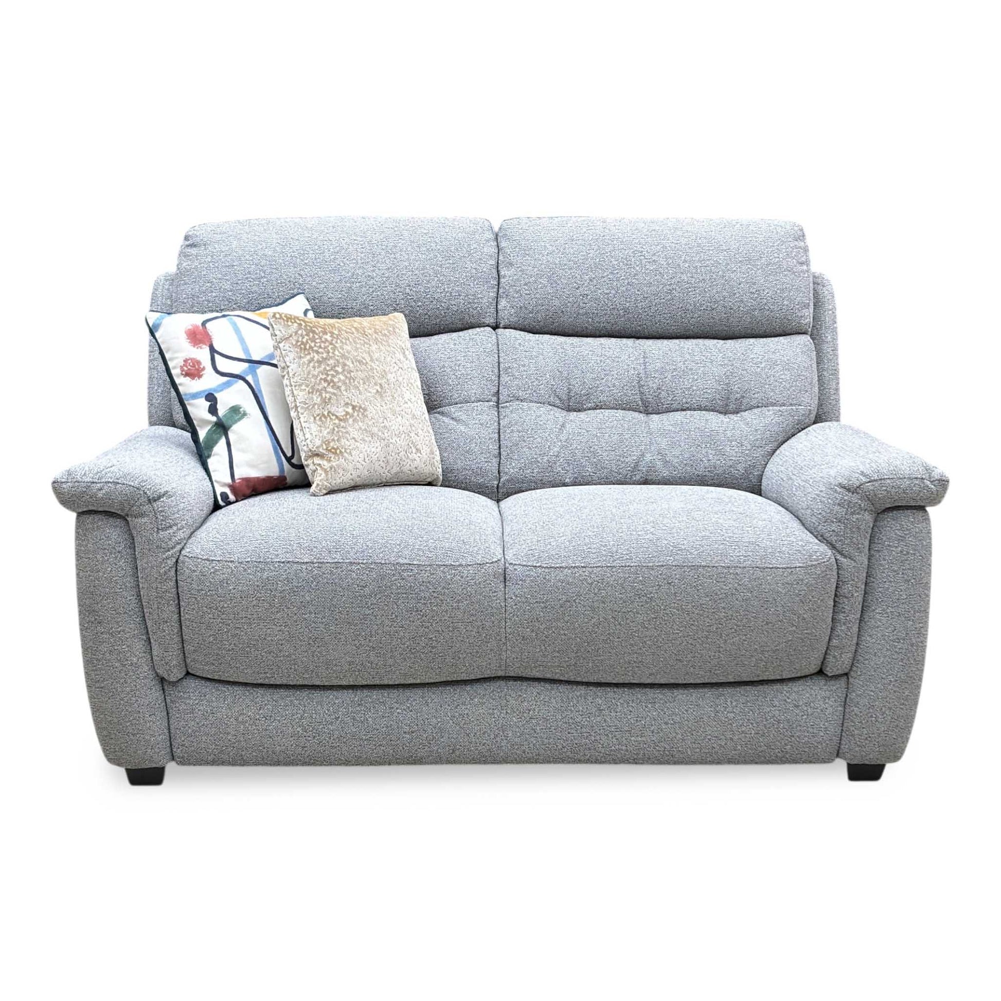 ‘Springer’ Light Grey Fabric 2 Seater Sofa Furniture Village