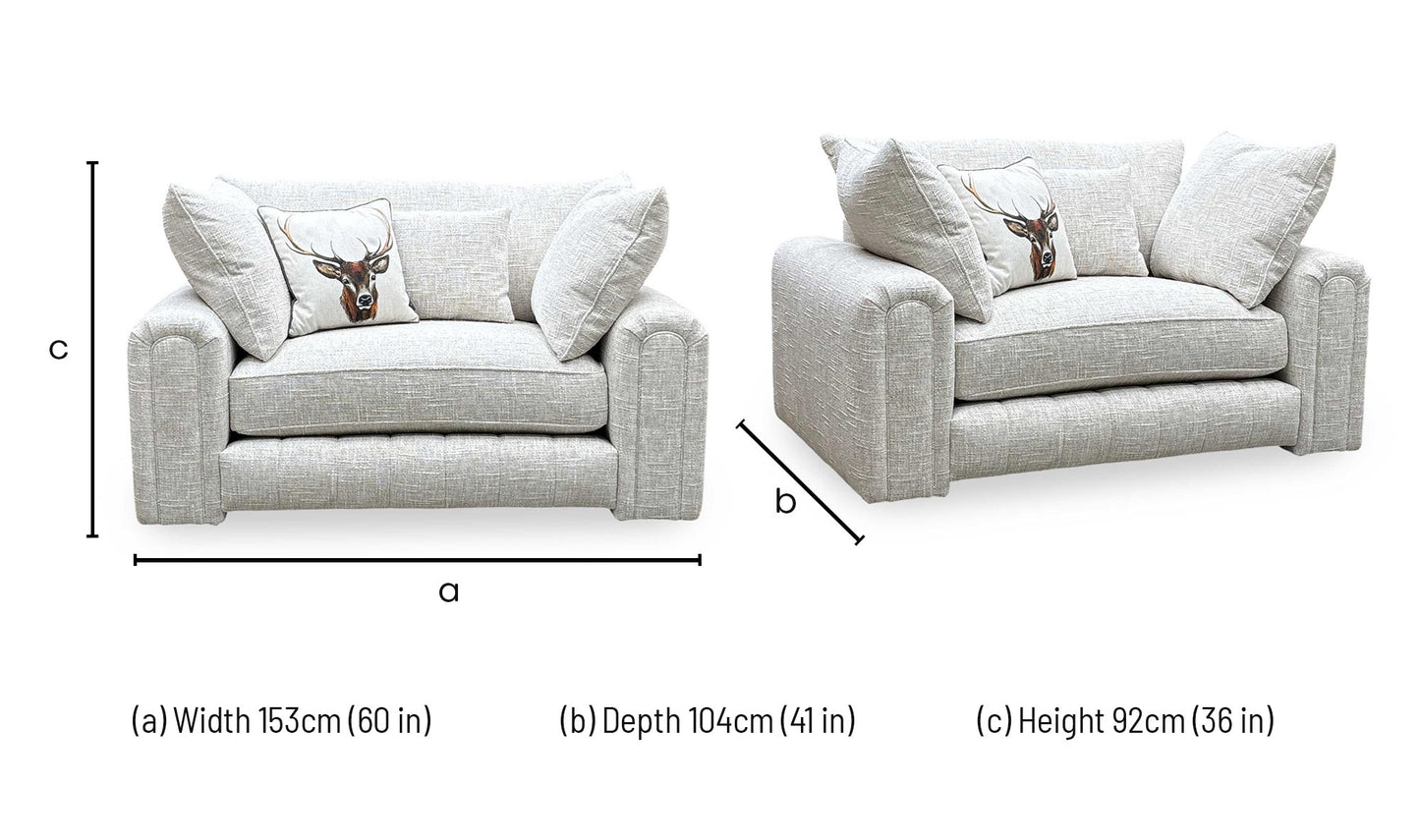 ‘Retreat’ Odyssey Afterglow White Fabric Snuggler Chair Furniture Village