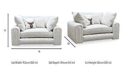 ‘Retreat’ Odyssey Afterglow White Fabric Snuggler Chair Furniture Village