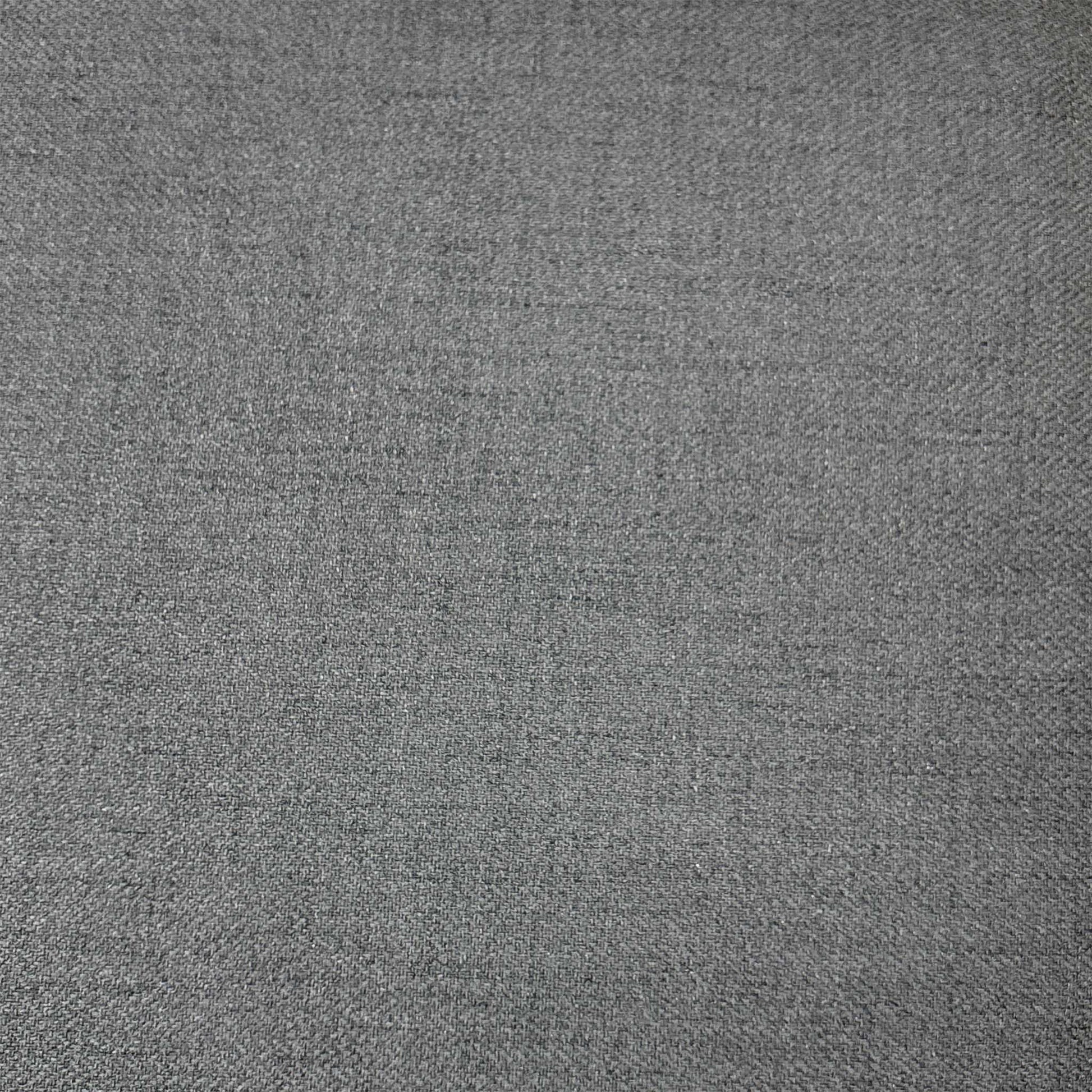 Furnitureland 'Augusta' Anthracite Grey Fabric Pair of Wooden Slatted Back Dining Chairs Furniture Village