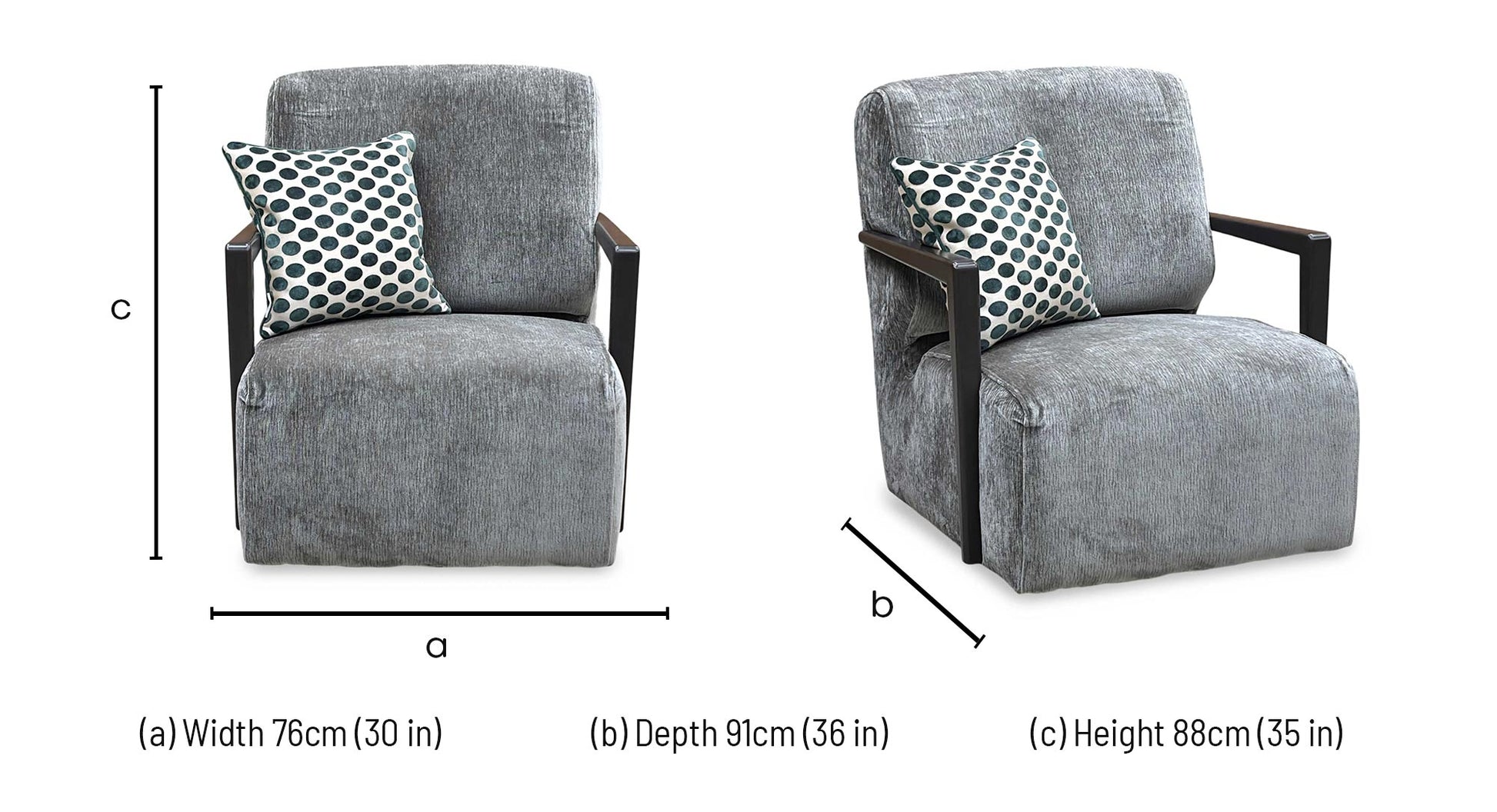 ‘Aphrodite’ California Stone Dw Grey Fabric Accent Swivel Chair Furniture Village