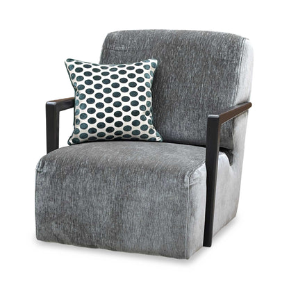 ‘Aphrodite’ California Stone Dw Grey Fabric Accent Swivel Chair Furniture Village