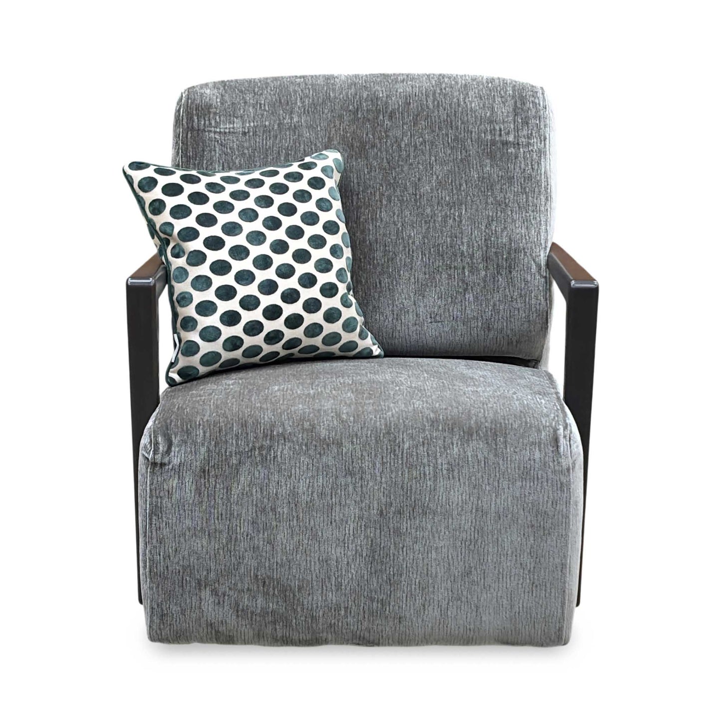 ‘Aphrodite’ California Stone Dw Grey Fabric Accent Swivel Chair Furniture Village