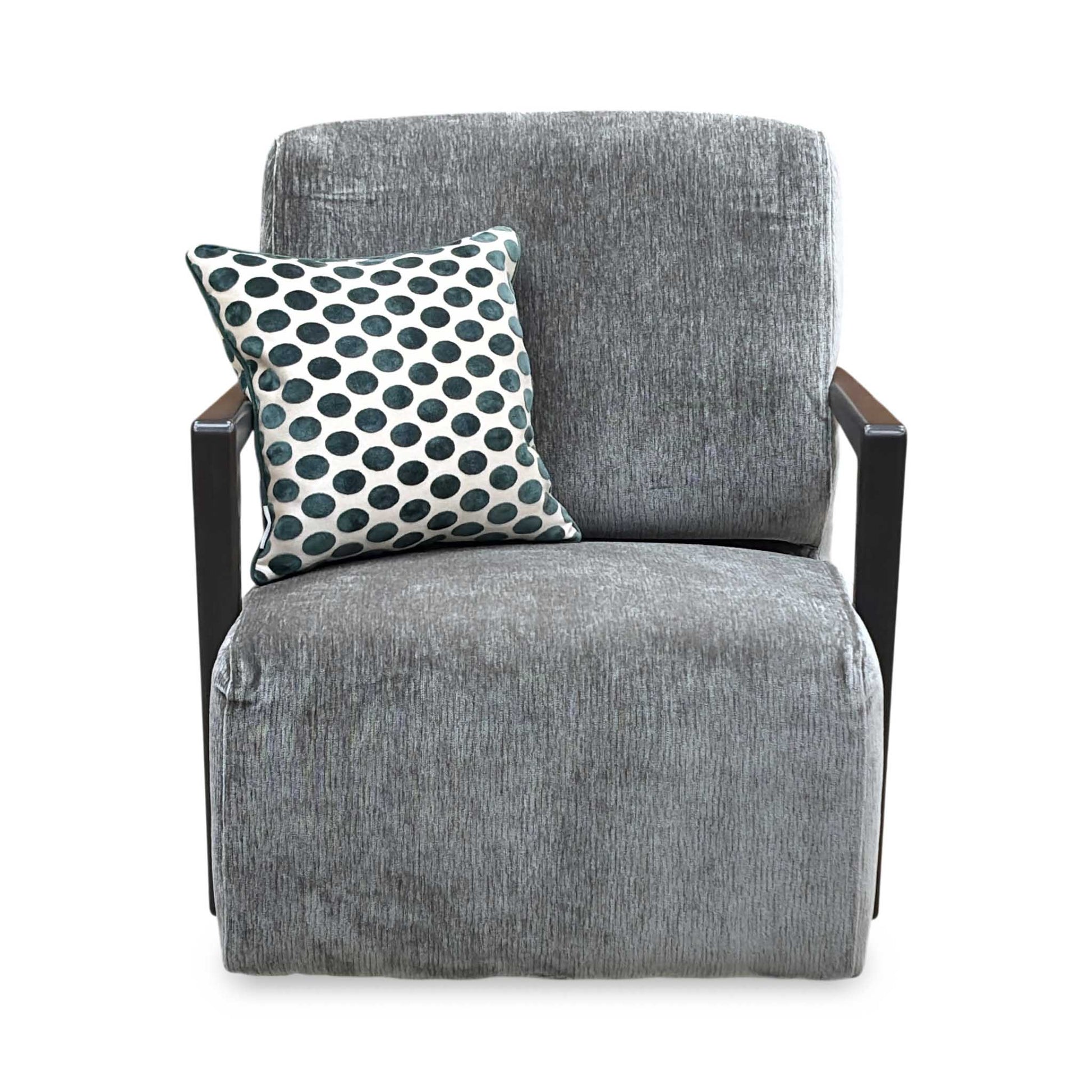‘Aphrodite’ California Stone Dw Grey Fabric Accent Swivel Chair Furniture Village