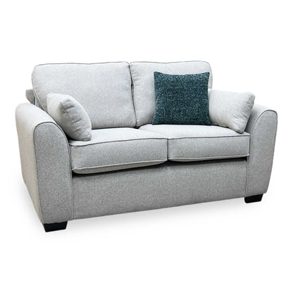 ‘Julius’ Oatmeal Fabric Formal Back 2 Seater Sofa