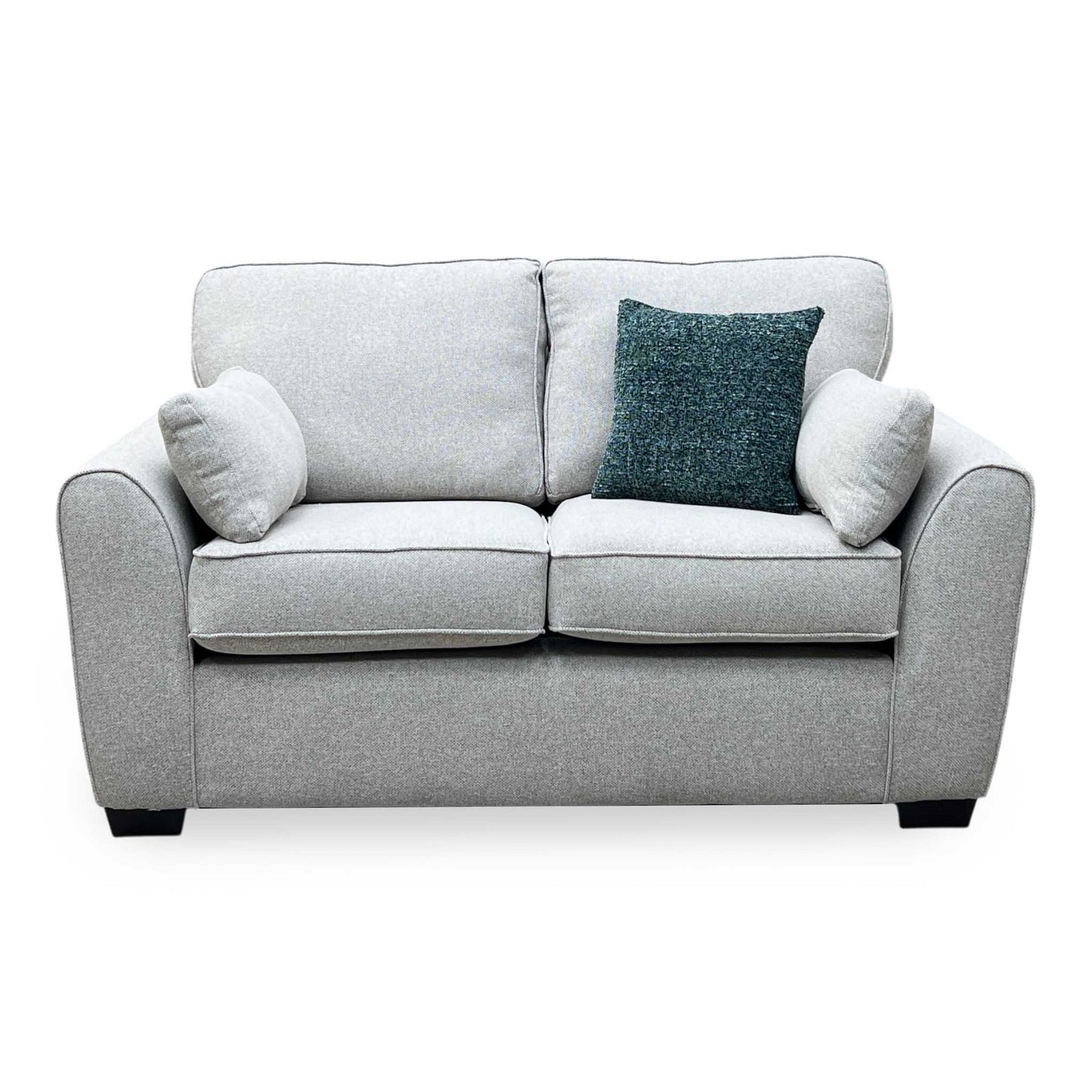 ‘Julius’ Oatmeal Fabric Formal Back 2 Seater Sofa