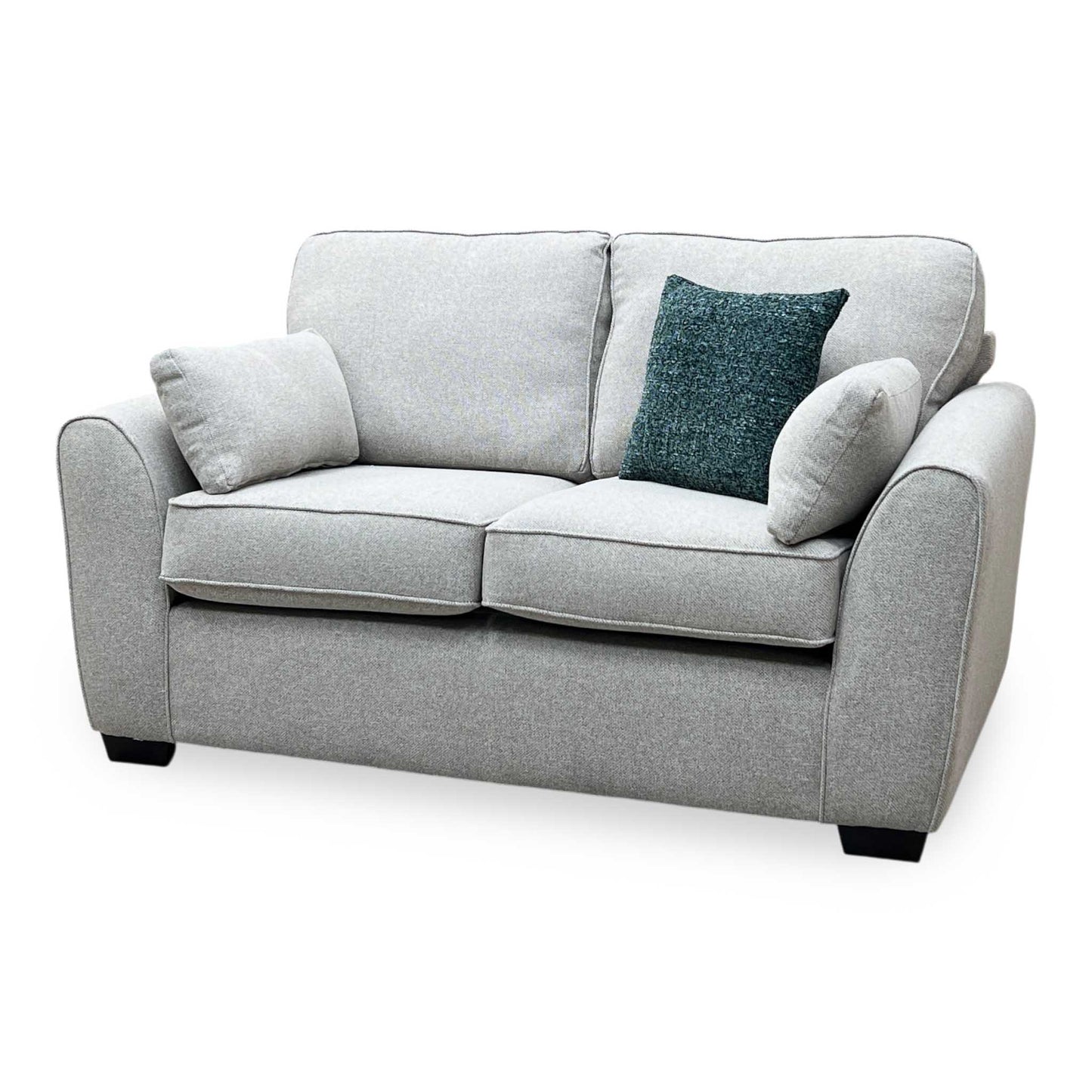 ‘Julius’ Oatmeal Fabric Formal Back 2 Seater Sofa