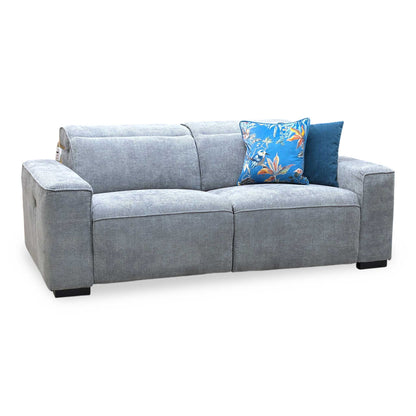‘Venosa’ Grey Fabric 3 Seater Power Recliner Sofa Very.com