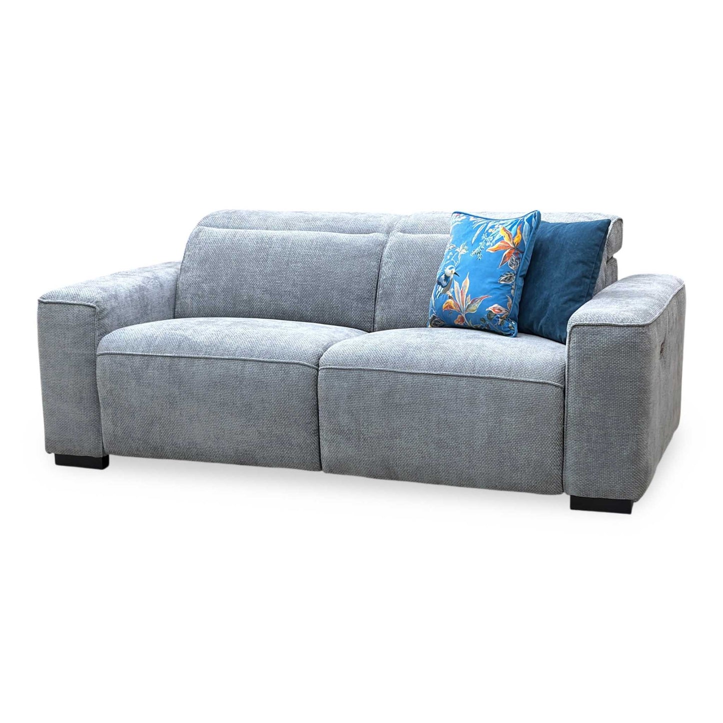 ‘Venosa’ Grey Fabric 3 Seater Power Recliner Sofa Very.com