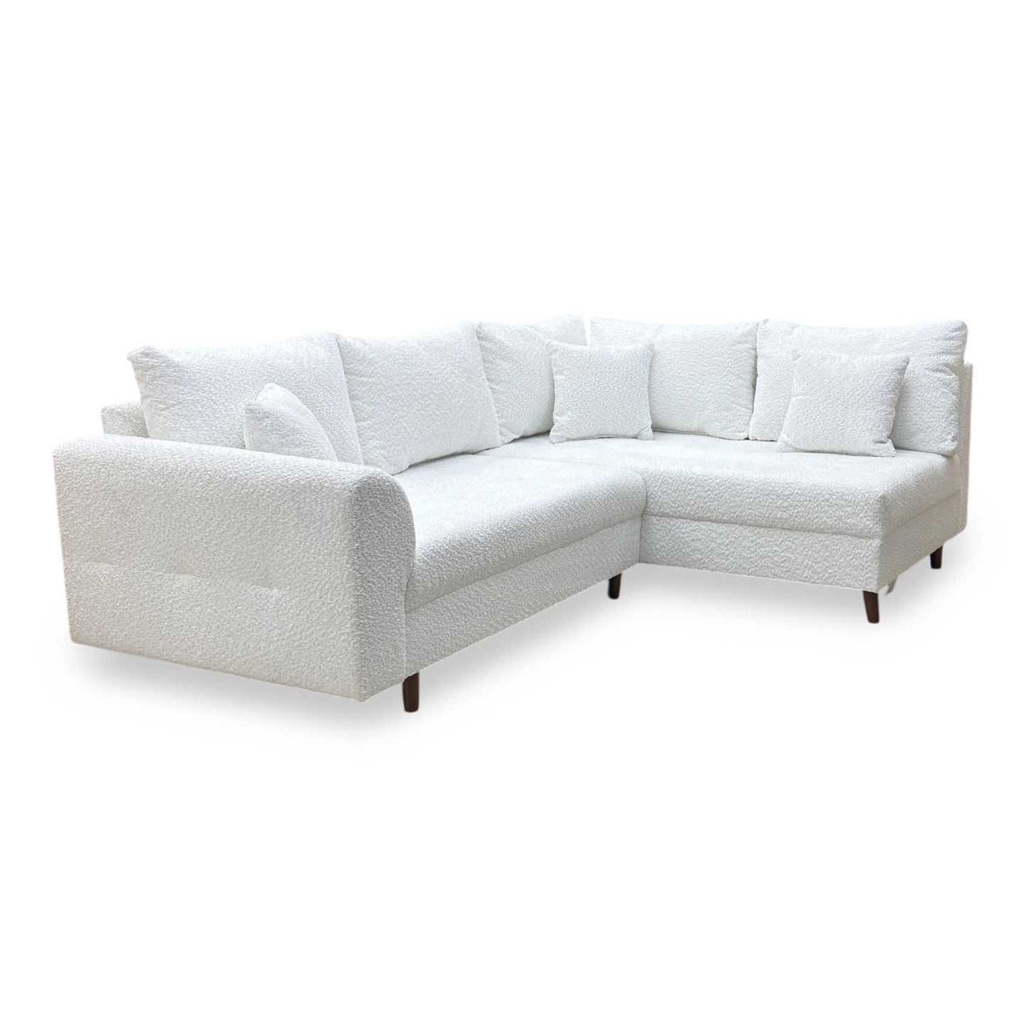 ‘Rune’ Natural Boucle Fabric Right Hand Facing Corner Chaise Sofa Very.com