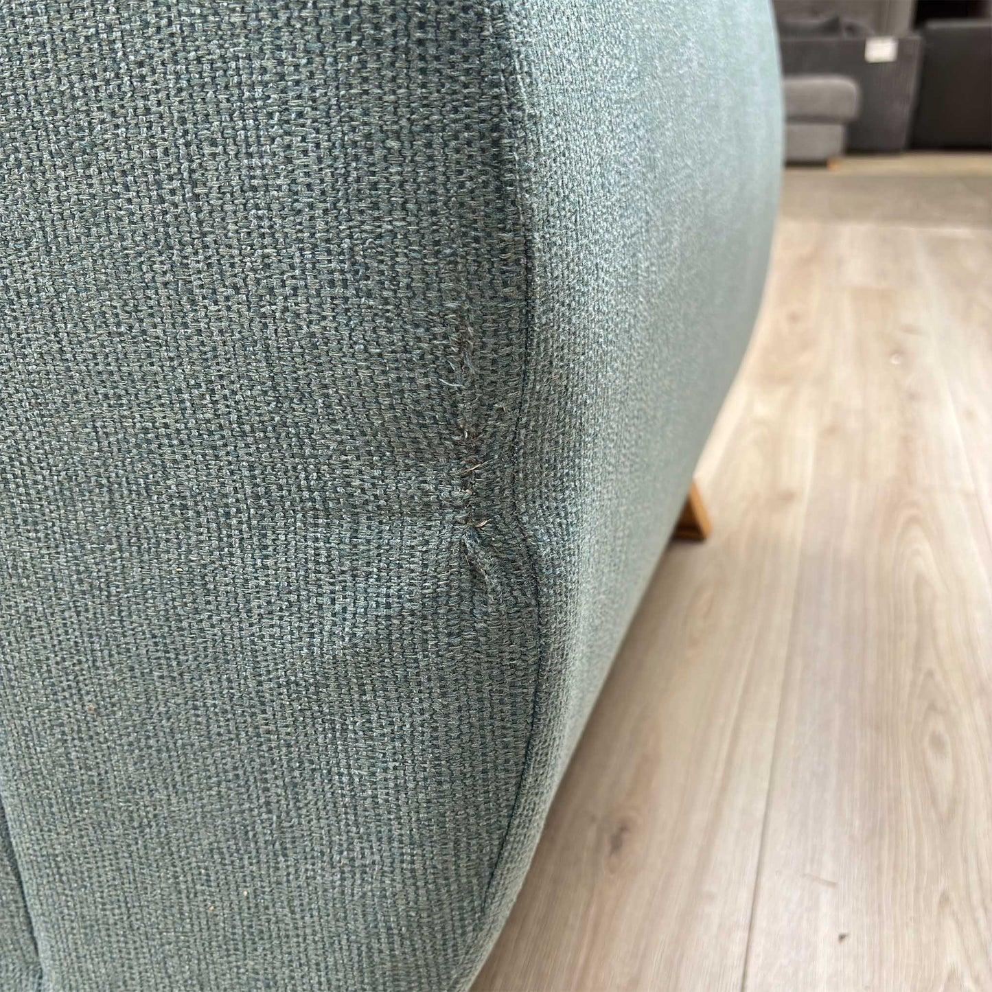 ‘Prent’ Teal Fabric 3 Seater Sofa Very.com