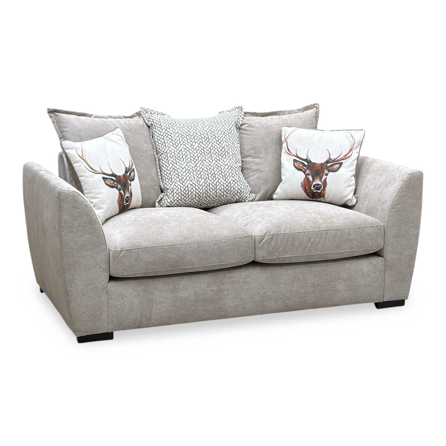 ‘Havana’ Mink Fabric 2 Seater Scatter Back Sofa Very.com