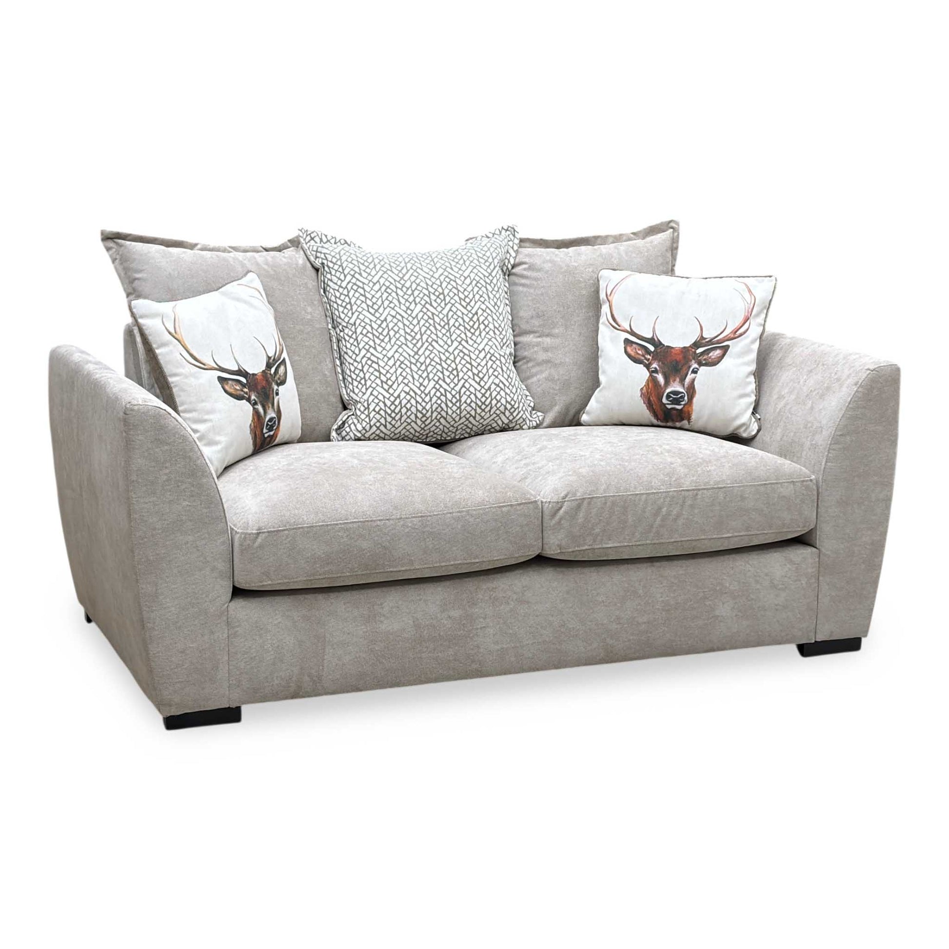 ‘Havana’ Mink Fabric 2 Seater Scatter Back Sofa Very.com