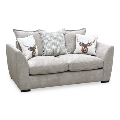 ‘Havana’ Mink Fabric 2 Seater Scatter Back Sofa Very.com