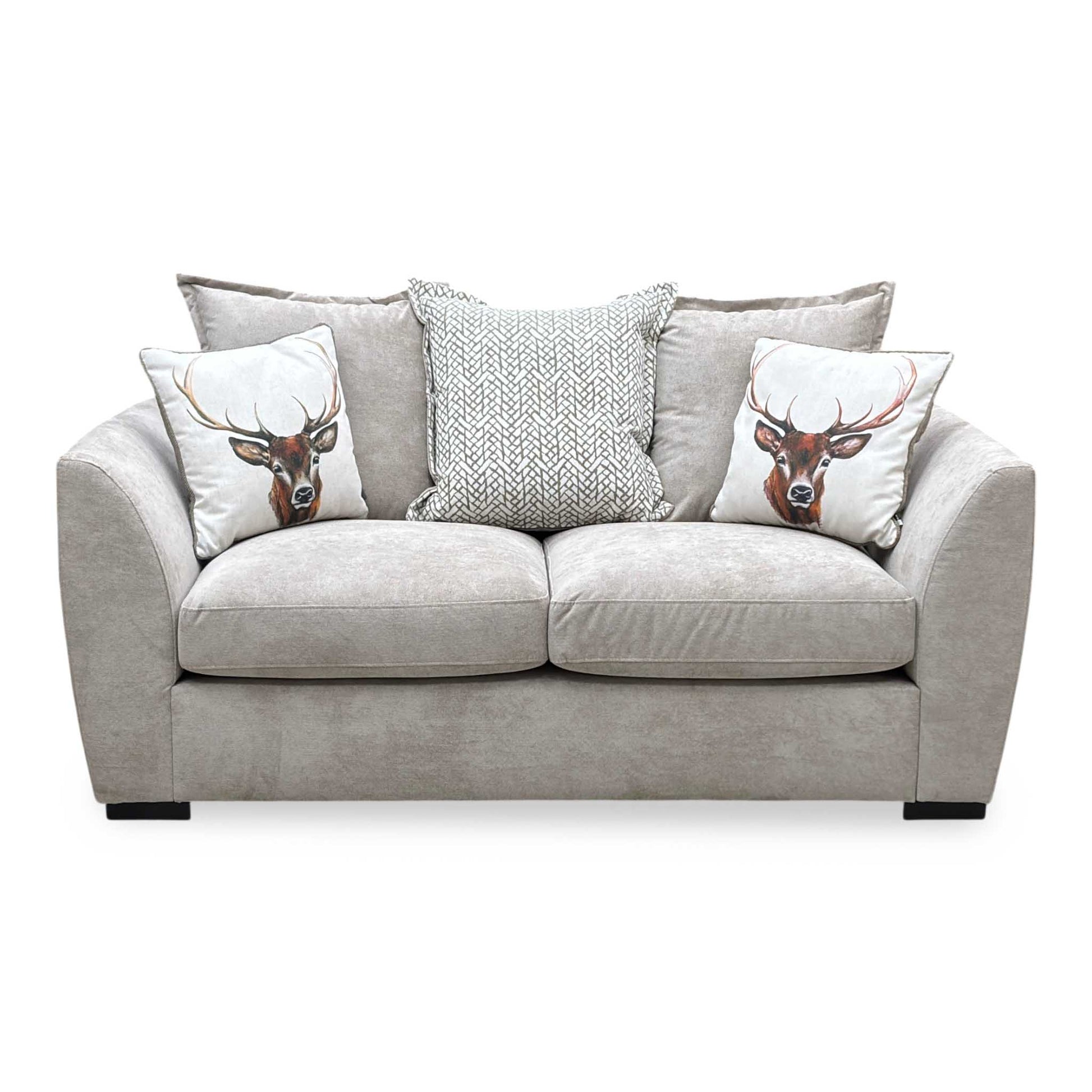‘Havana’ Mink Fabric 2 Seater Scatter Back Sofa Very.com