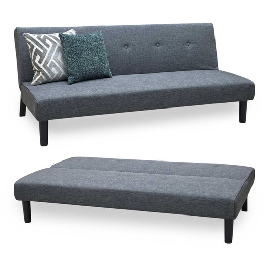 ‘Dax’ Dark Grey Fabric Sofa Bed Very.com