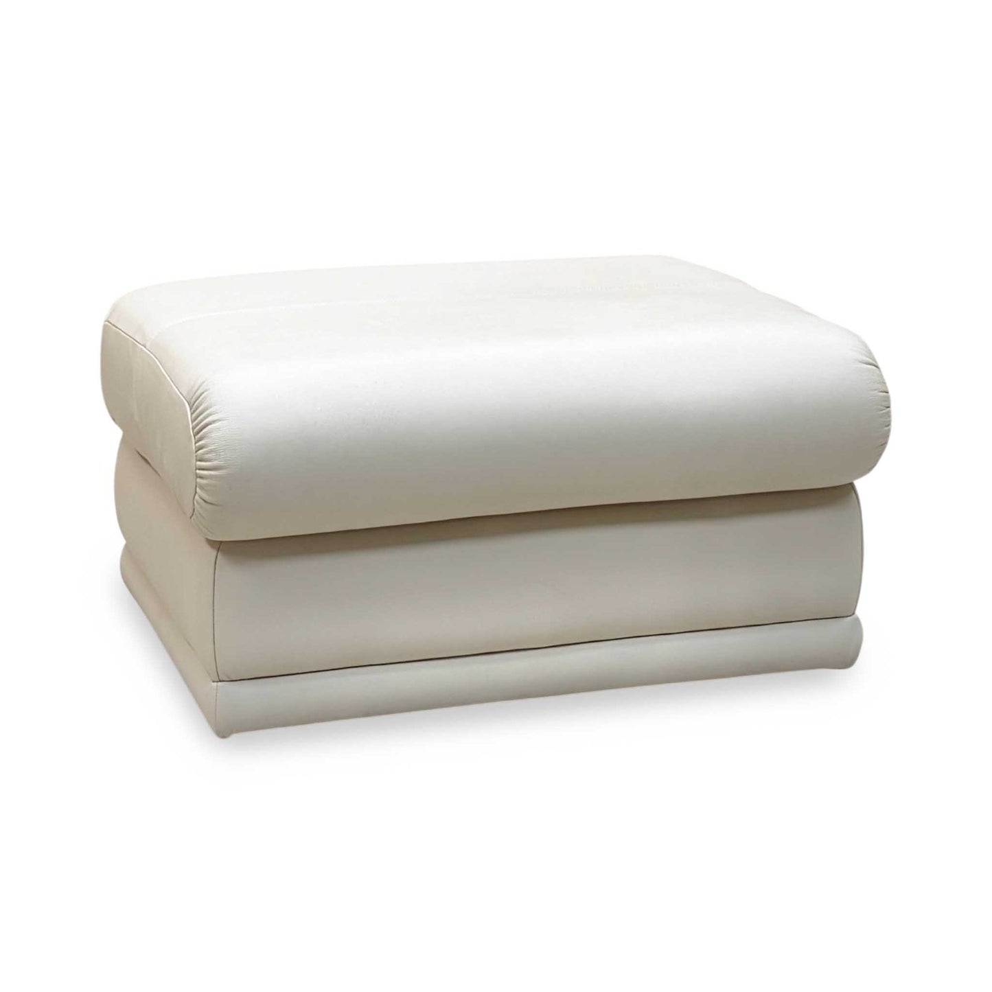 G Plan ‘Malvern’ L843 Cambridge Stone Leather Storage Footstool