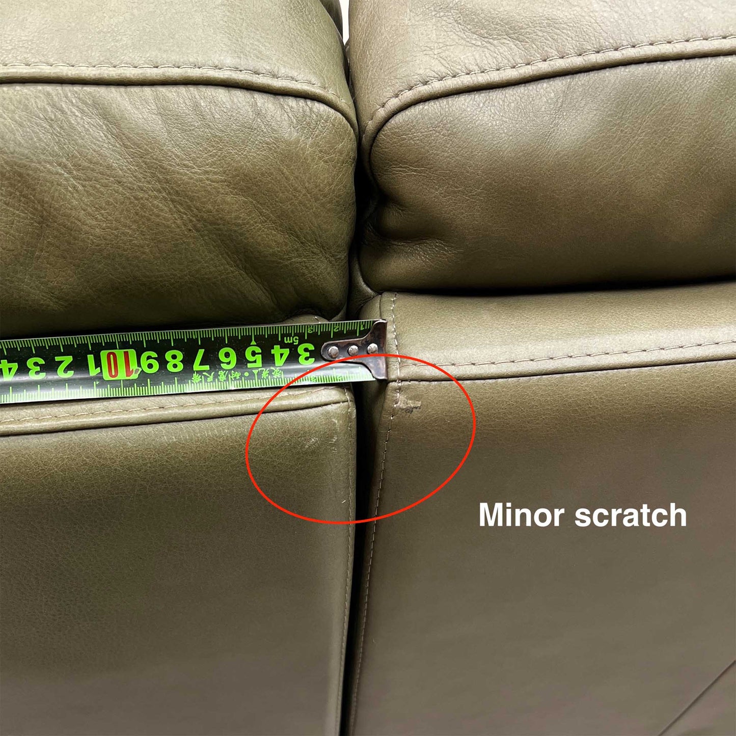 'Jumbo’ Ca-699e Olive Green Leather Large Power Recliner Corner Sofa Furniture Village