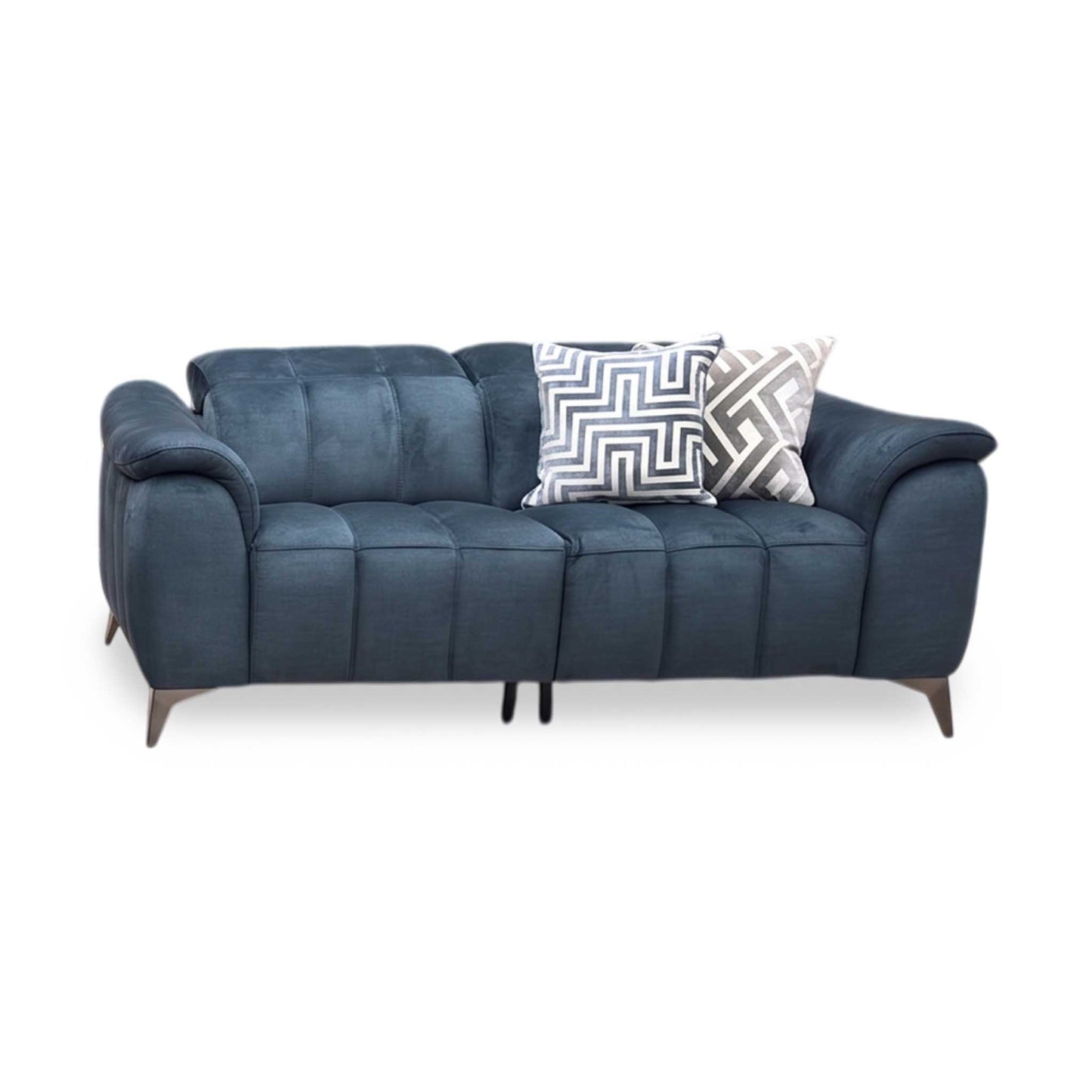 ‘Angelo’ Giula Dark Blue Gl-0108 Velvet 2 Seater Sofa Furniture Village