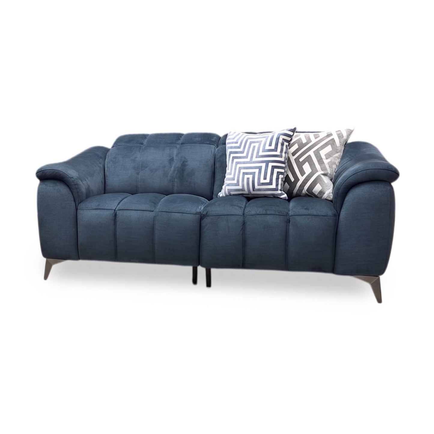 ‘Angelo’ Giula Dark Blue Gl-0108 Velvet 2 Seater Sofa Furniture Village