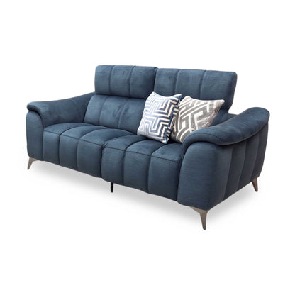 ‘Angelo’ Giula Dark Blue Gl-0108 Velvet 2 Seater Sofa Furniture Village