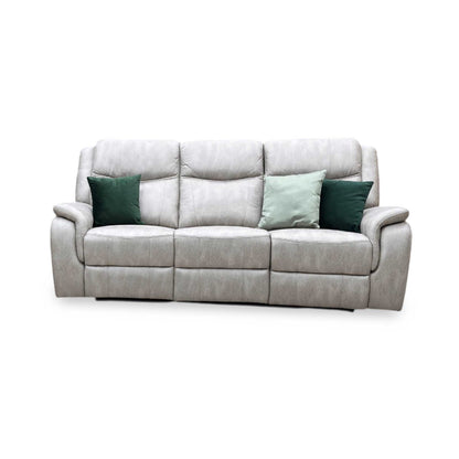 ‘Texas’ Stainley Stone Microfibre 3 Seater Power Recliner Sofa Thornbrook (a Joseph James brand)