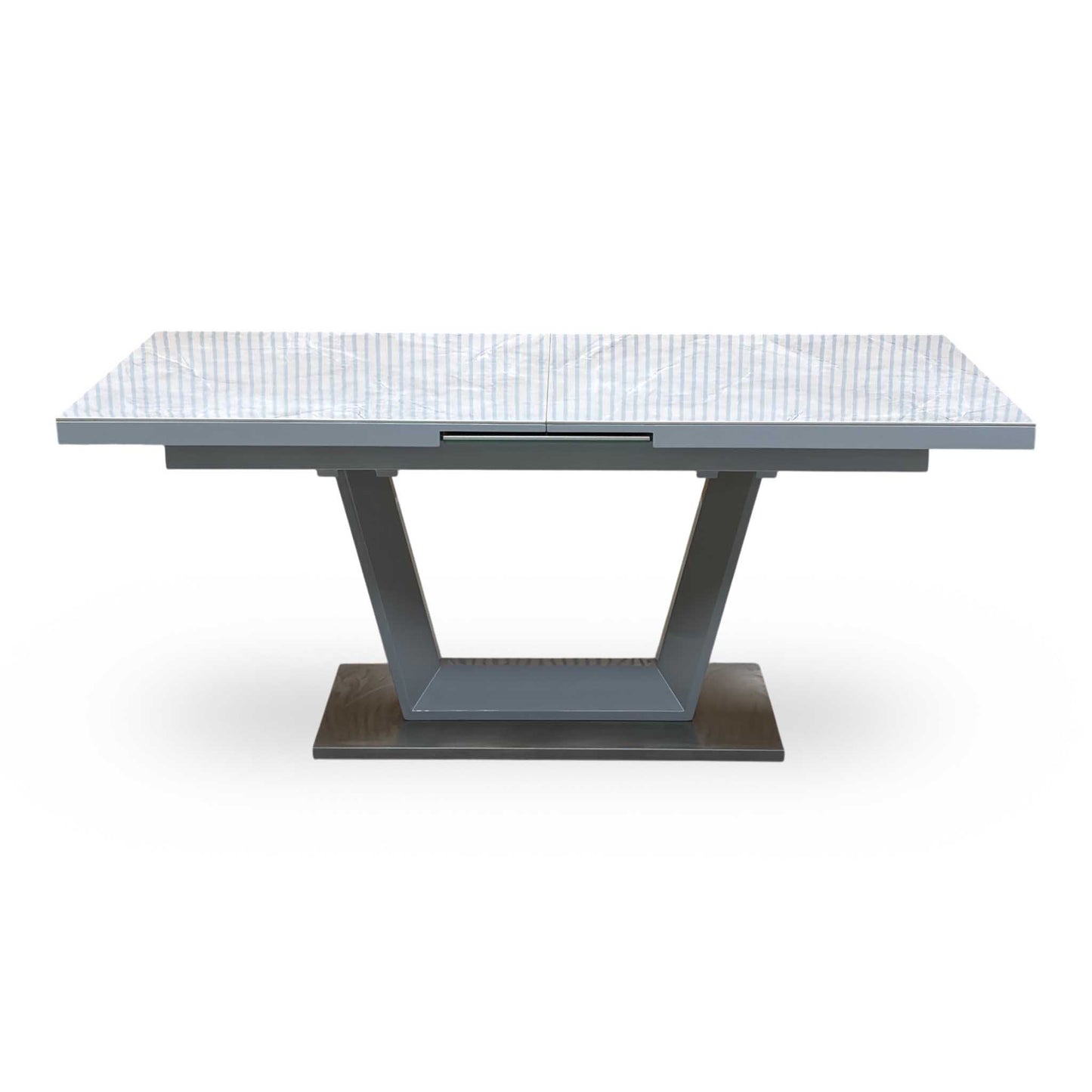 ‘Grigio’ Marble Effect Ceramic Top Large Extending Dining Table