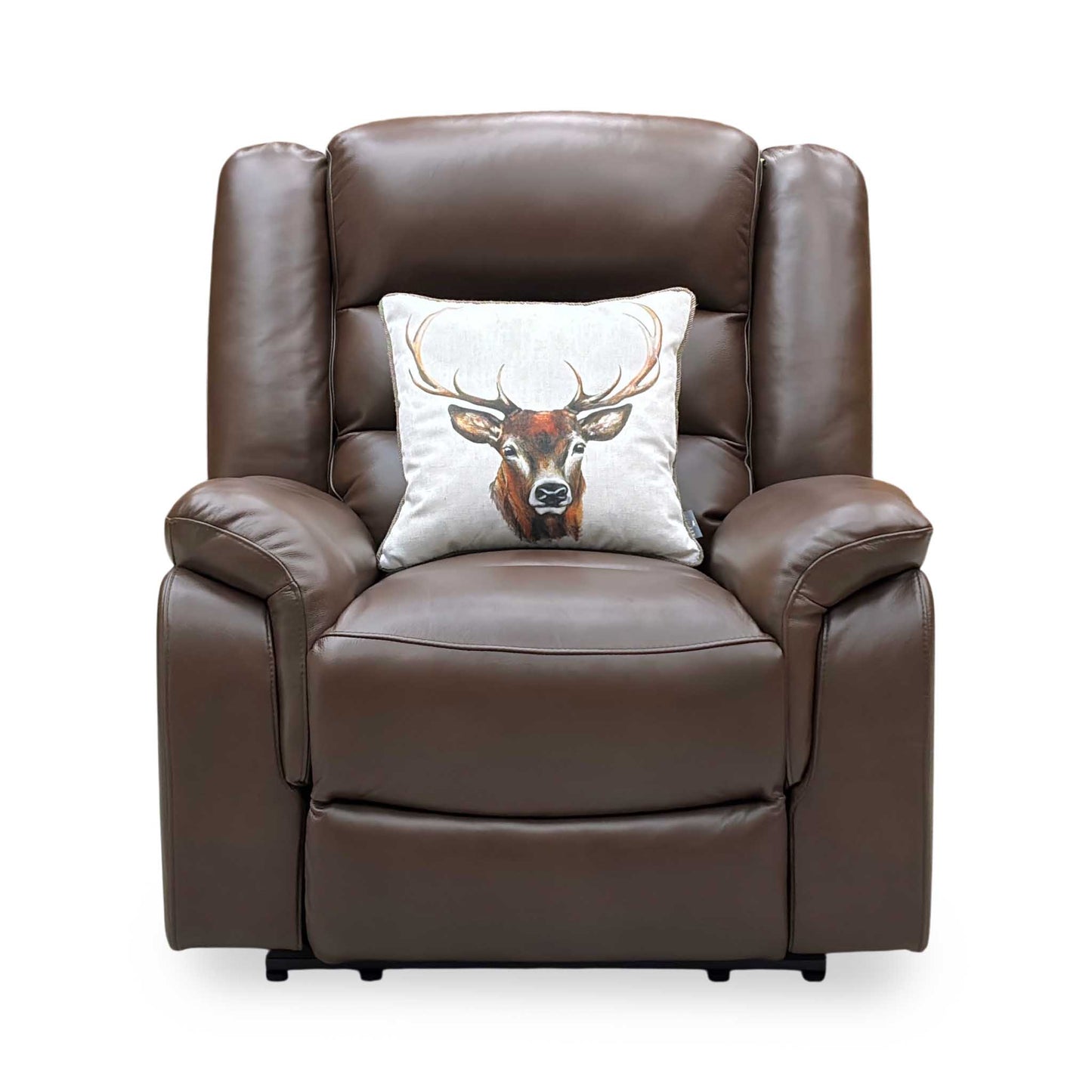 ‘Berlin’ Cognac Brown Leather Power Recliner Armchair Direct From Manufacturer