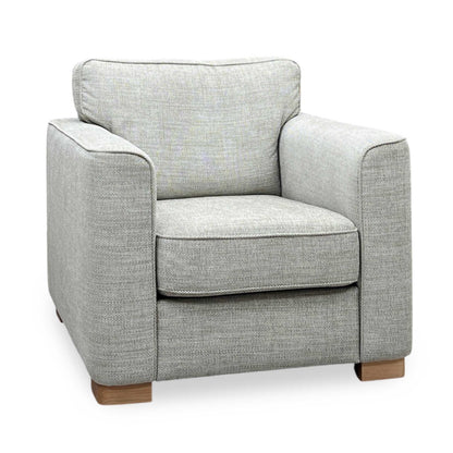 ‘Elora’ Beige Fabric Standard Armchair Furniture Village