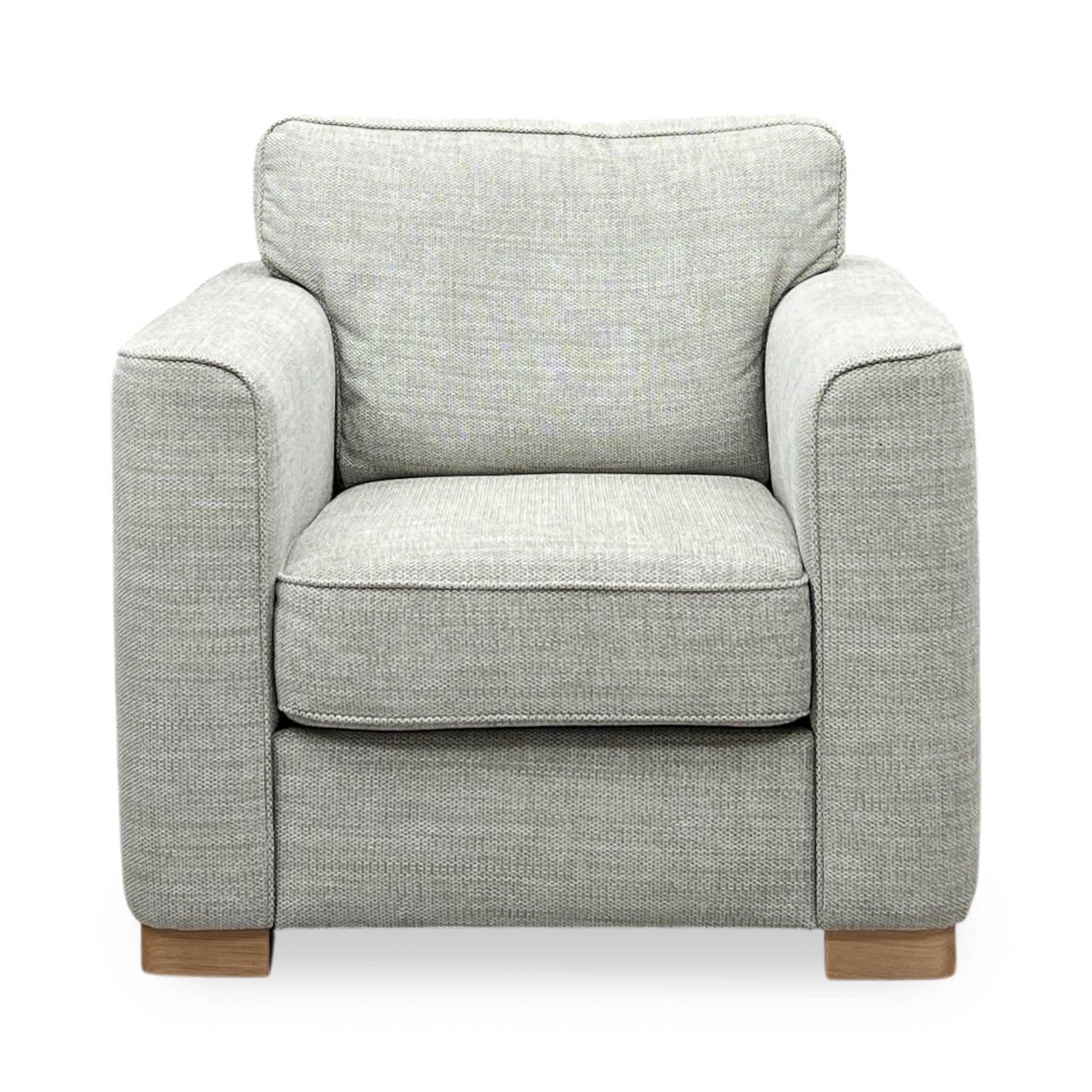 ‘Elora’ Beige Fabric Standard Armchair Furniture Village