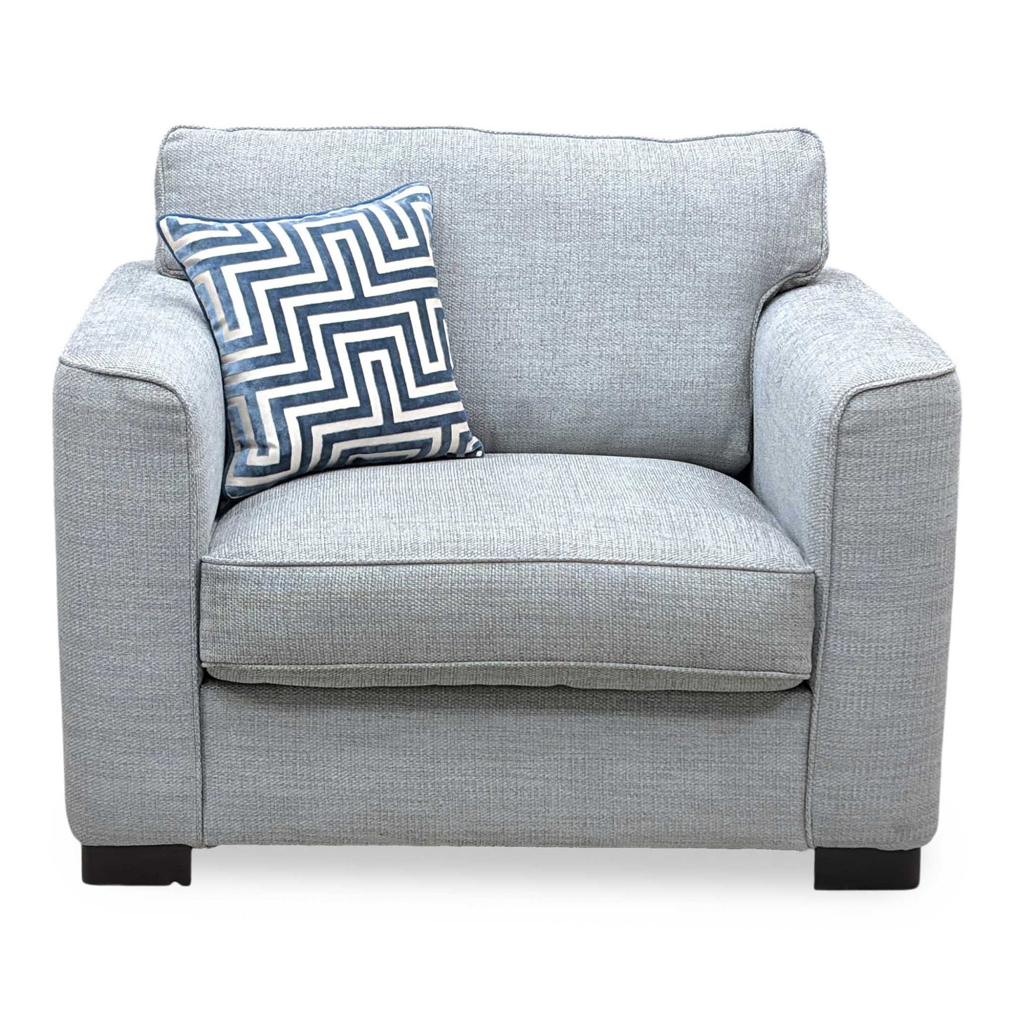 ‘Elora’ Kento 301 Warm Grey Fabric Large Armchair