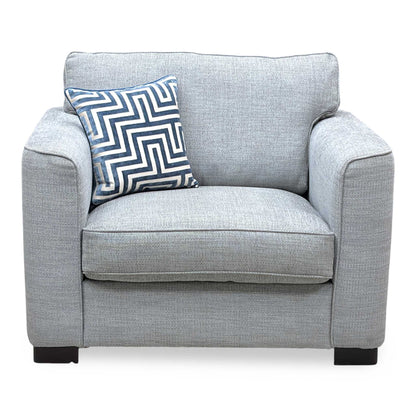 ‘Elora’ Kento 301 Warm Grey Fabric Large Armchair
