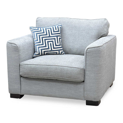 ‘Elora’ Kento 301 Warm Grey Fabric Large Armchair