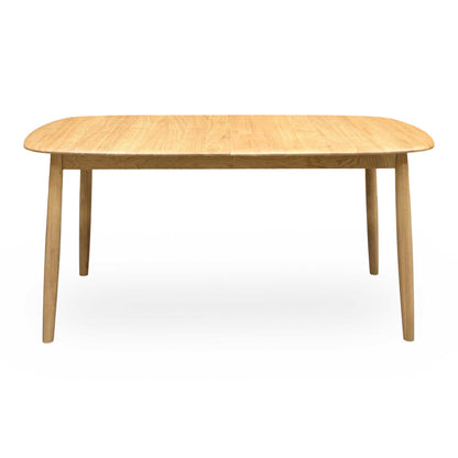 'Stockholm’ Light Oak Solid Oak 160cm Extending Dining Table