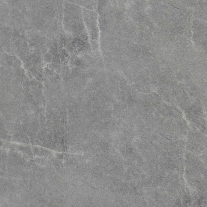 'Grigio' Ceramic Top Swivel Extending Dining Table with Grey Fabric Set of 4 Dining Chairs
