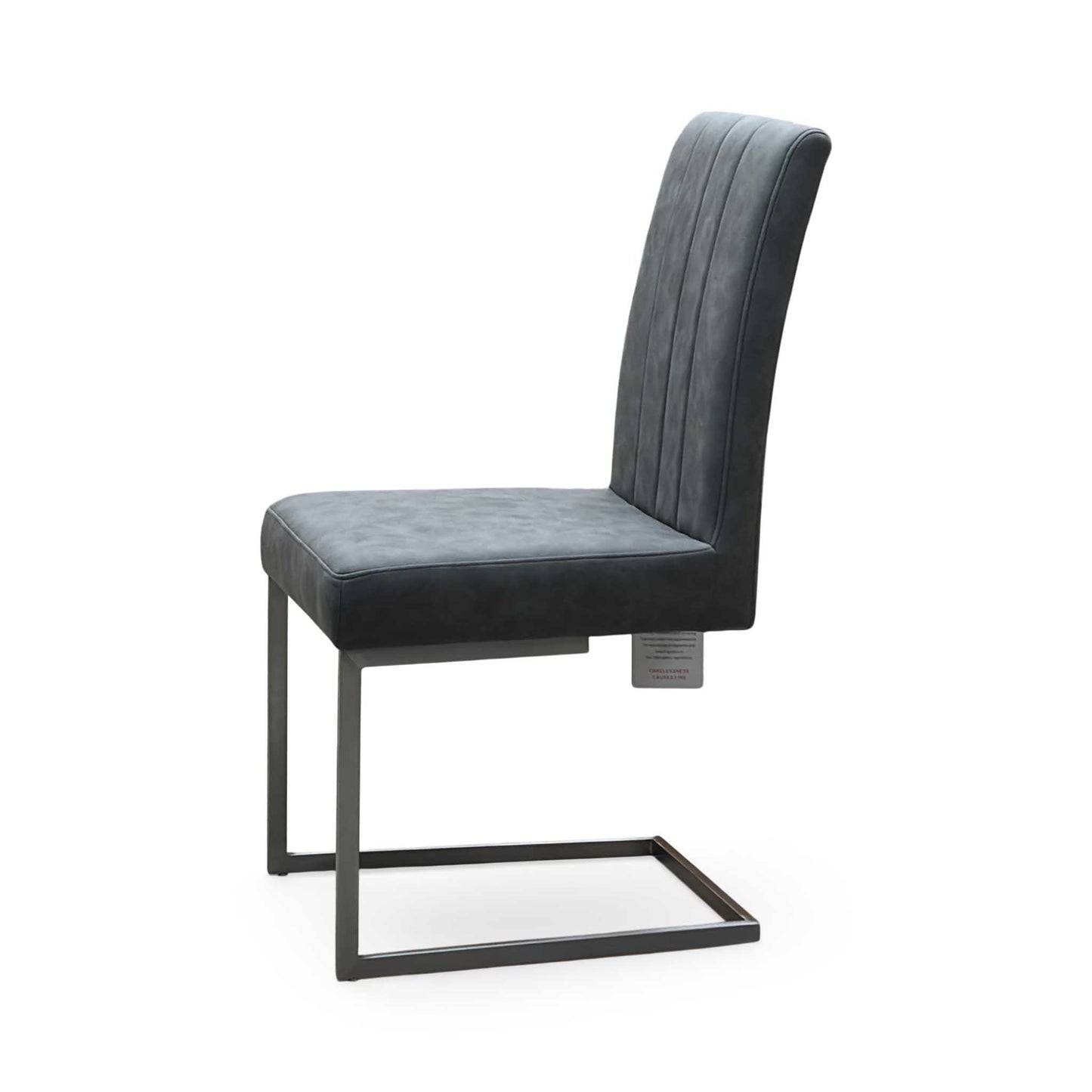 ‘Grigio' Grey Fabric Dining Chair