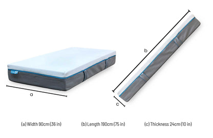 Simba Hybrid 1900 Springs Medium Firm Mattress - Single