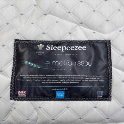 Sleepeezee E Motion 3500 Spring Gel Touch Mattress - Single