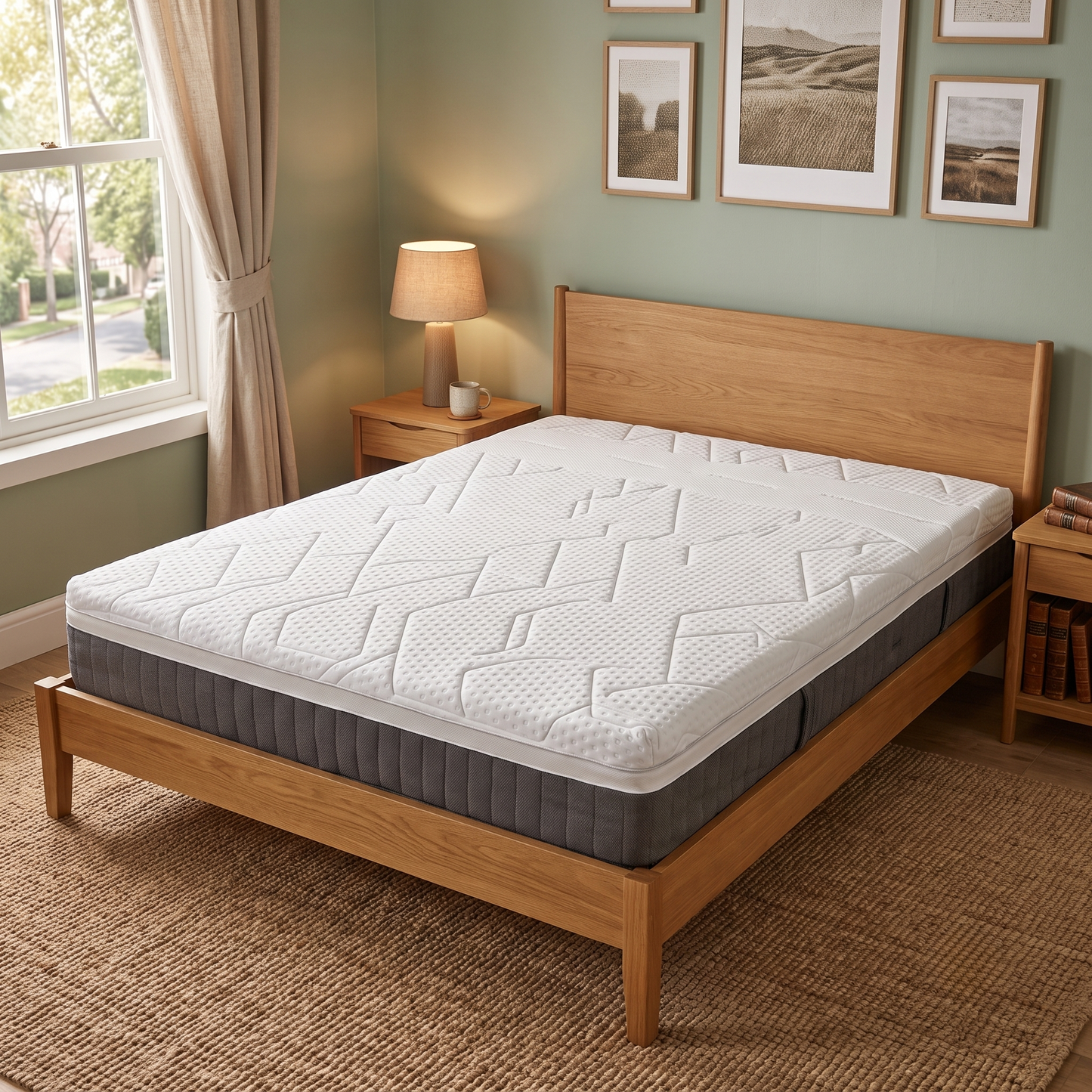 Emma Mattress Helix Hybrid Deluxe Medium Firm Mattress - King
