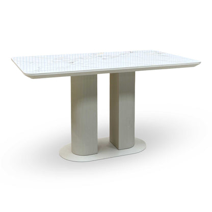 ‘Avorio’ Ceramic Top Fixed Dining Table