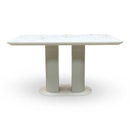 ‘Avorio’ Ceramic Top Fixed Dining Table