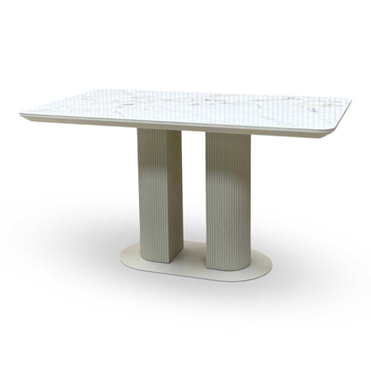 ‘Avorio’ Ceramic Top Fixed Dining Table