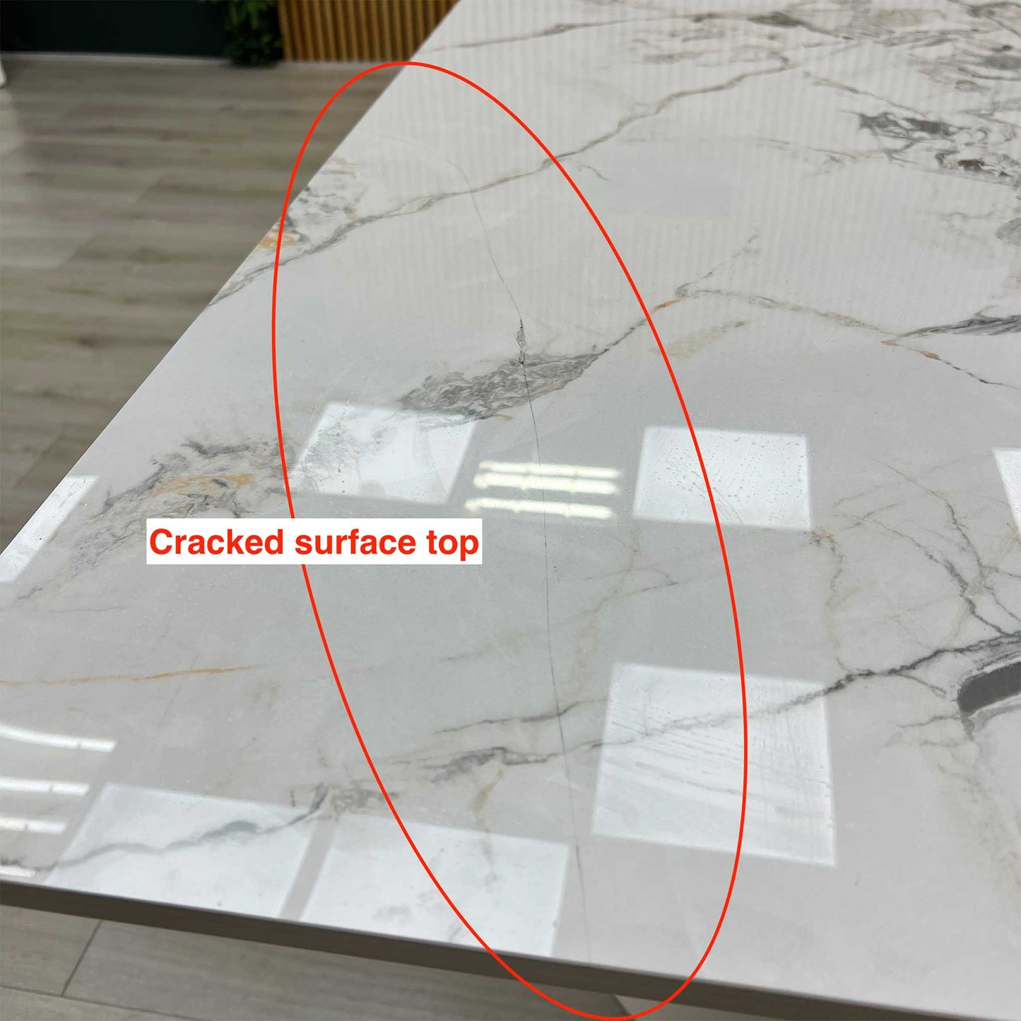 ‘Avorio’ Ceramic Top Fixed Dining Table