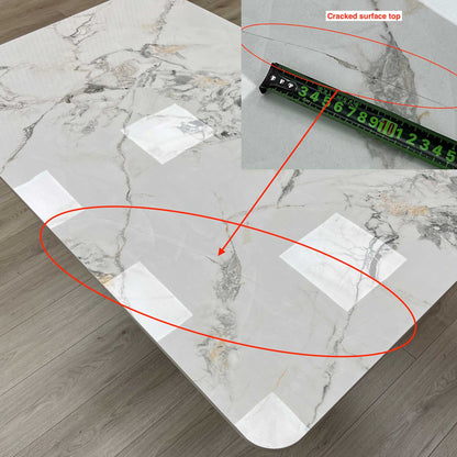 ‘Avorio’ Ceramic Top Fixed Dining Table