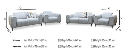 ‘Elphaba’ Opulence Silver 51007 Velvet 2 Seater Sofa + Armchair Storage Arms