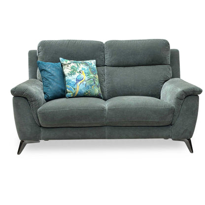 ‘Contempo’ Peacock Green Fabric 2 Seater Sofa